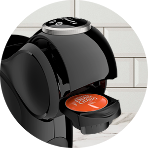 Dolce Gusto coffee pod in a machine