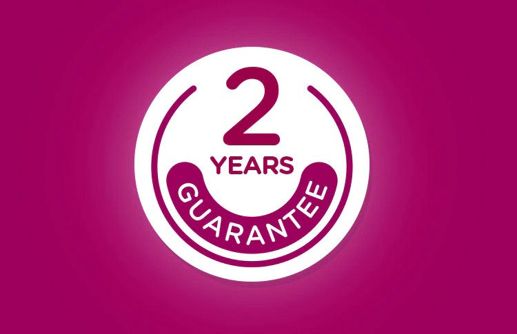 2 years guarantee logo