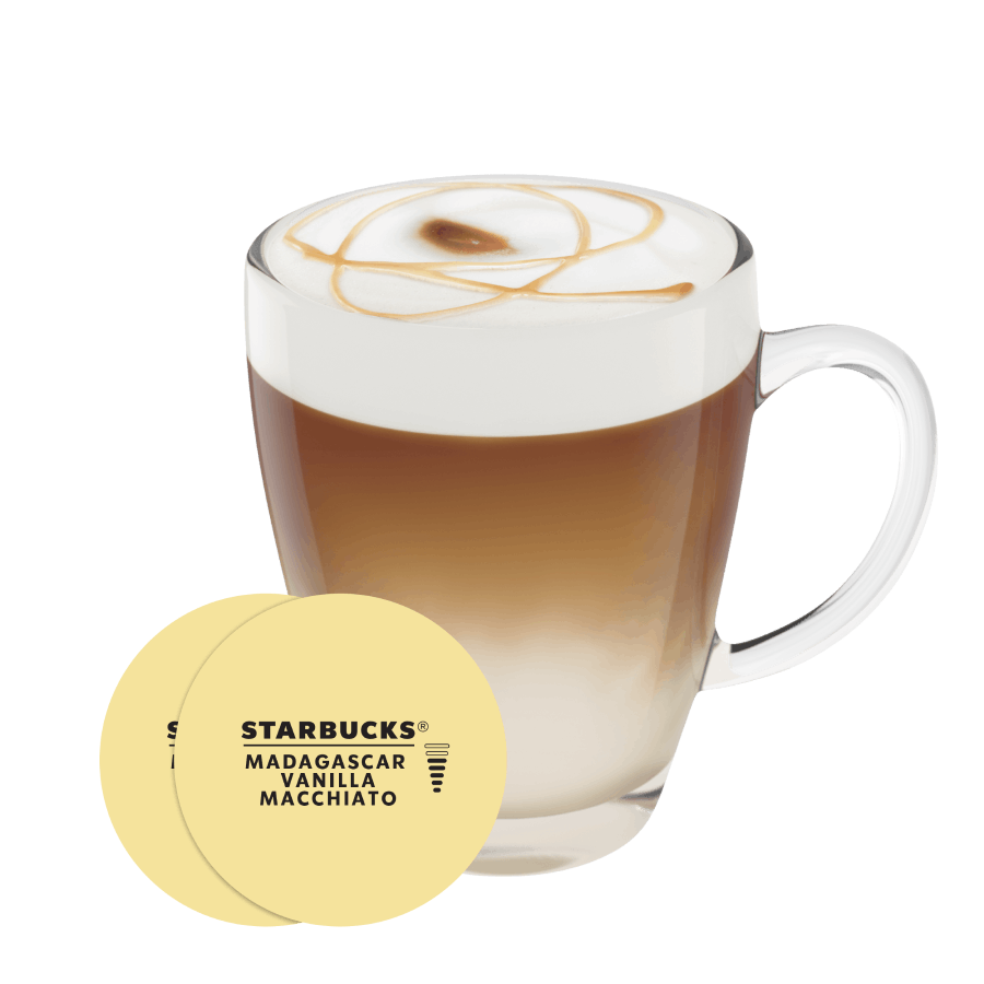 STARBUCKS® Madagascar Vanilla Macchiato NESCAFÉ® Dolce Gusto® Capsule and Cup